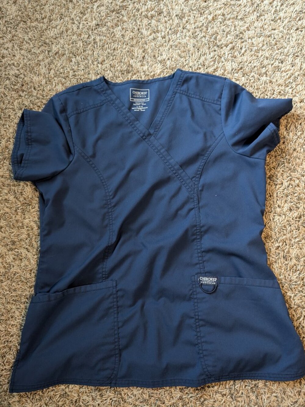 Cherokee Women's Revolution Scrubs - Blue - Large 3 Pack